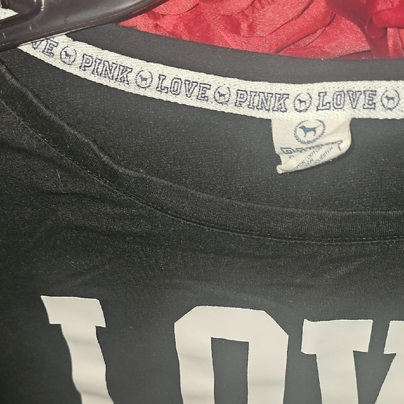 PINK Victoria's Secret Black Graphic Sweatshirt - Picture 3 of 5